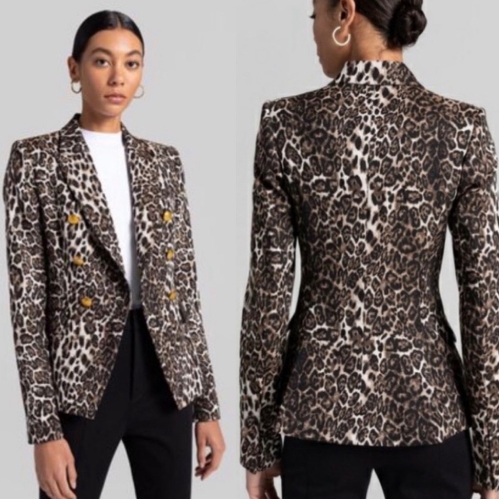 A.L.C | NWT! Alton Leopard Double Breasted Blazer Size: 6